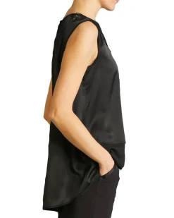 High Radiate 'Sleeveless Crochet Lace Top'