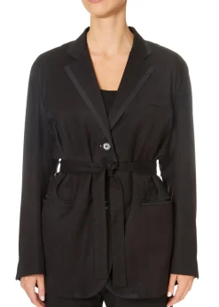 High Talent Belted Blazer Black