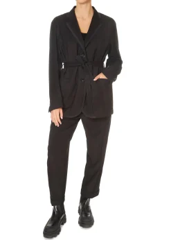 High Understated Trousers Black