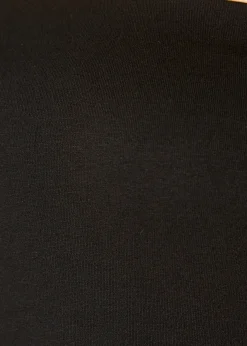 'Ikis' Strapless Black Jersey Dress