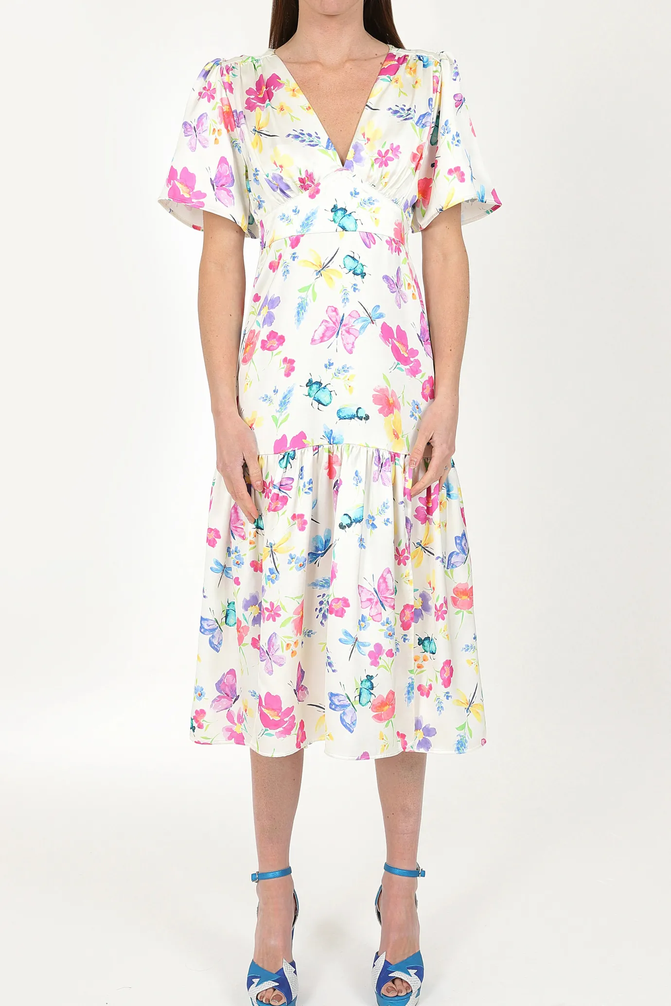 Imelda Cream Bug Dress