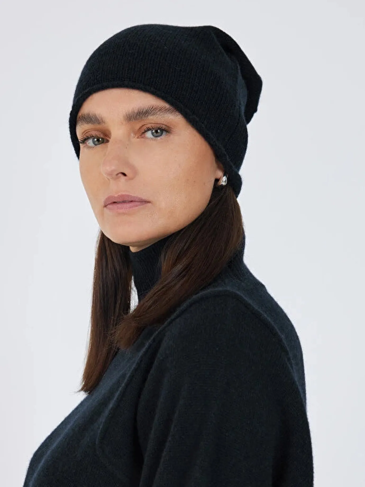 Ines Cashmere Beanie Hat
