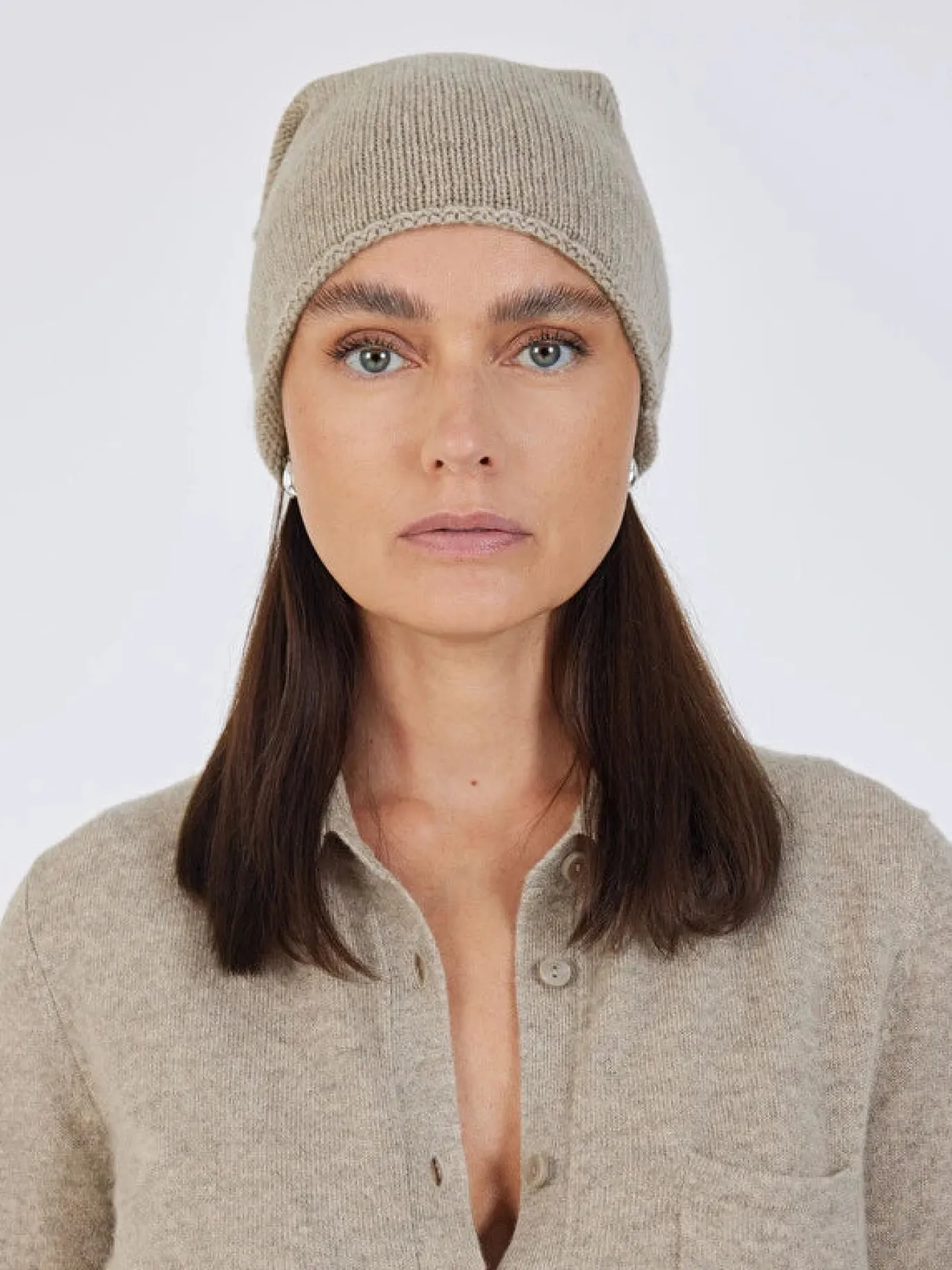 Ines Cashmere Beanie Hat