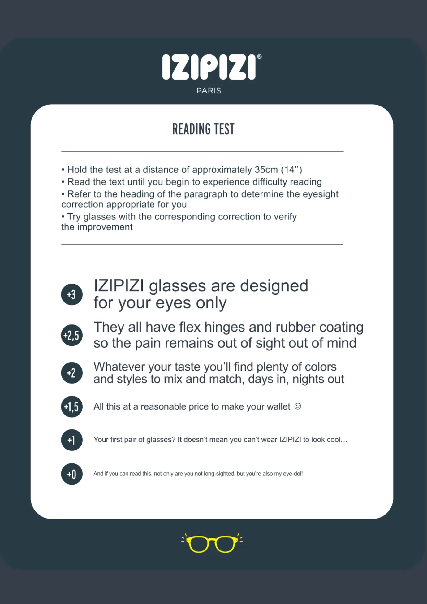 Izipizi 'Havane' #D Reading Glasses