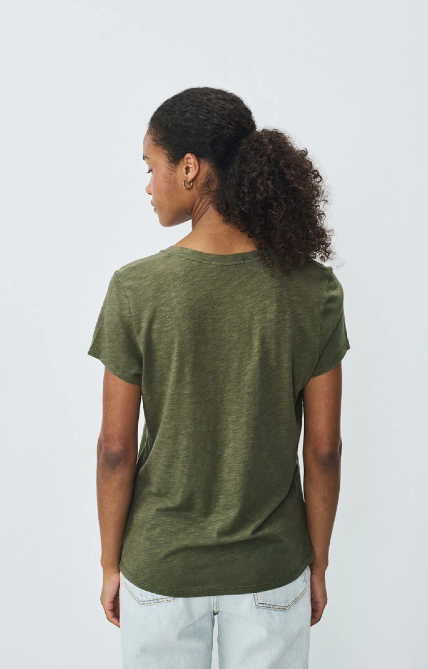 Jacksonville VIntage Kaki Scoop Neck T-Shirt