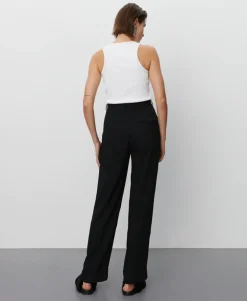 Jacques Black High Rise Trousers With Turn Up