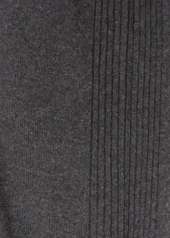 Jess Dark Grey Wool Long Cardigan