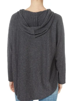 Jessimara Knitwear Harper Graphite Marl Pullover Hoodie
