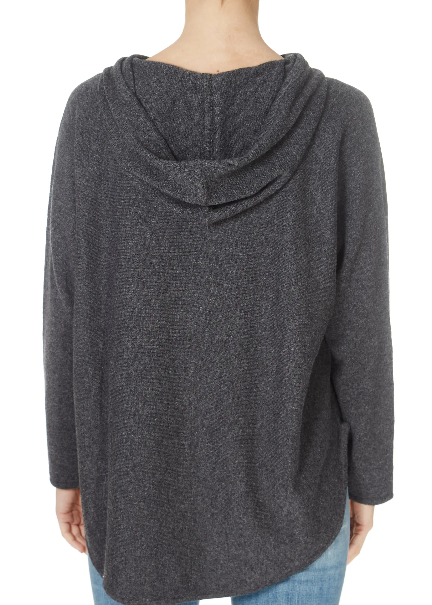 Jessimara Knitwear Harper Graphite Marl Pullover Hoodie