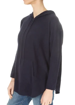 Jessimara Knitwear Harper Navy Pullover Hoodie