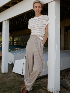 Kayson Sage Grey Wide Leg Pant 29.5"