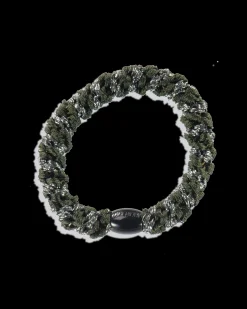 KKNEKKI Hair Tie Bottle Green Dark Grey Glitter
