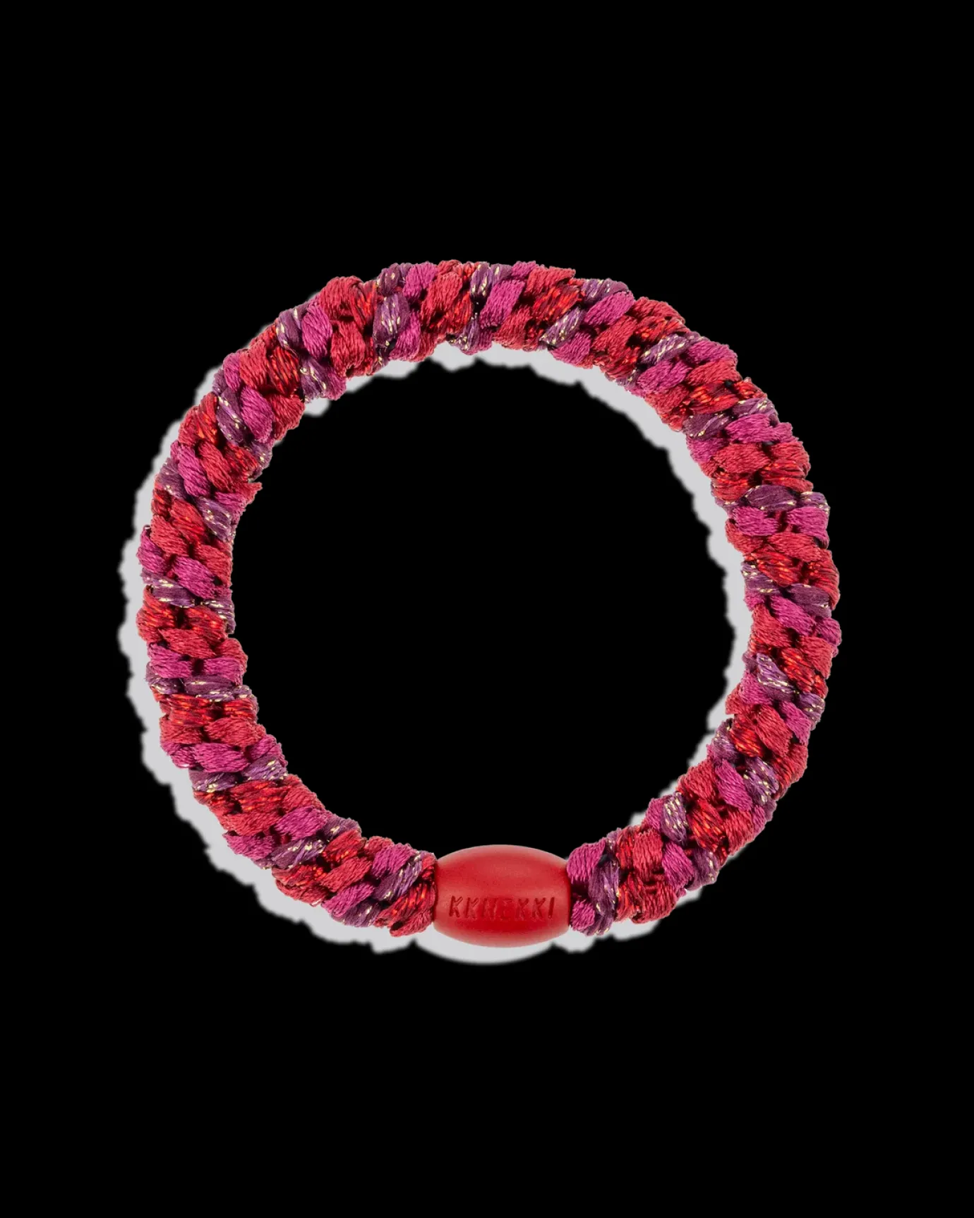 KKNEKKI Hair Tie Light Bordeaux Grape Glitter