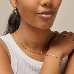 Lola '"Salt & Pepper" 18K Gold-plated Necklace