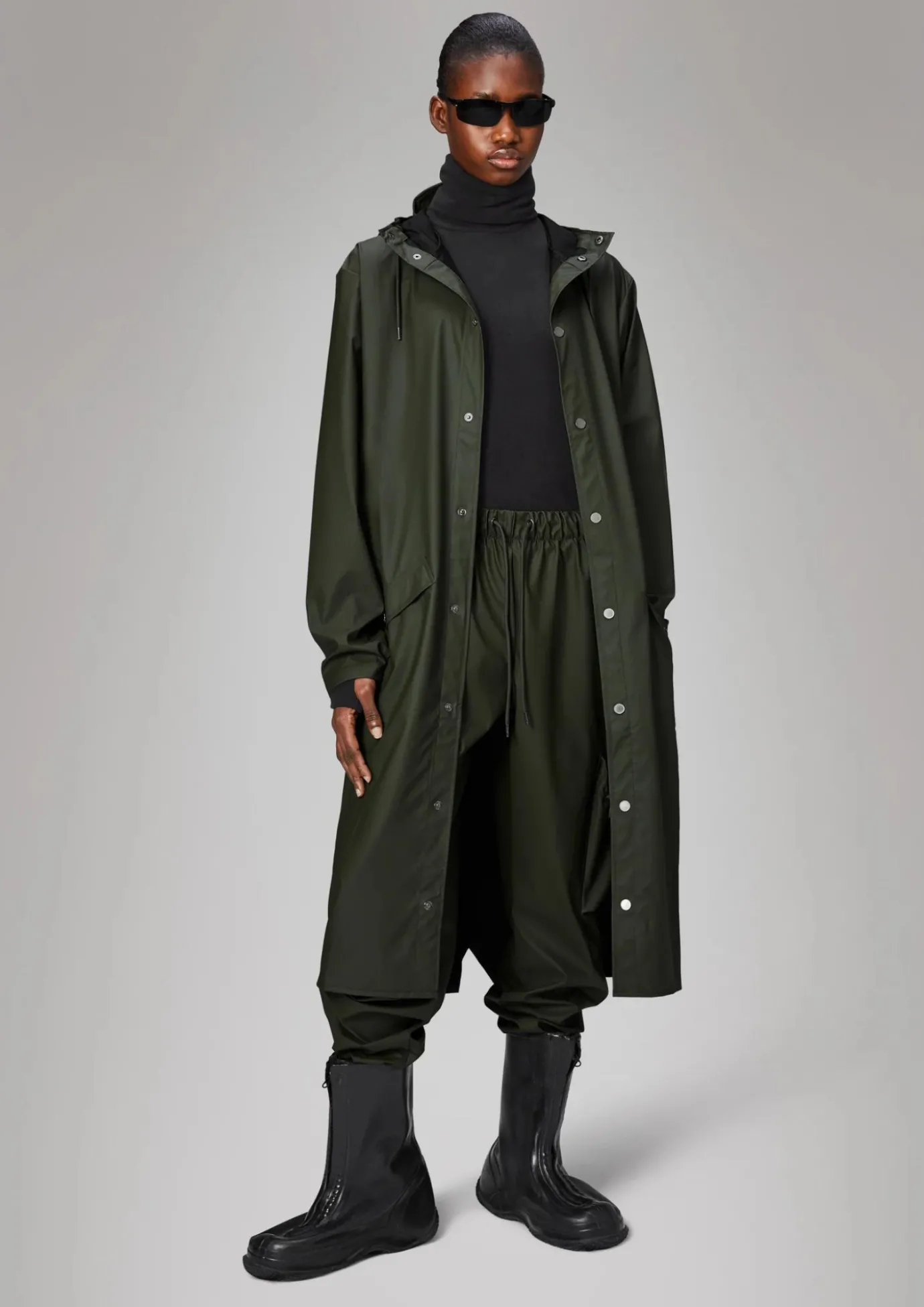 Longer Jacket in Green