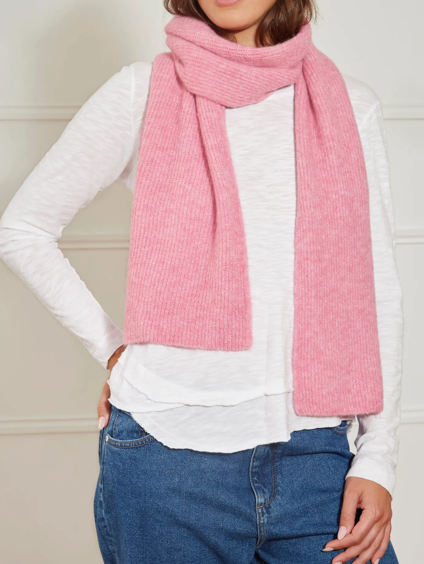 Lozzi Raspberry Alpaca Blend Scarf