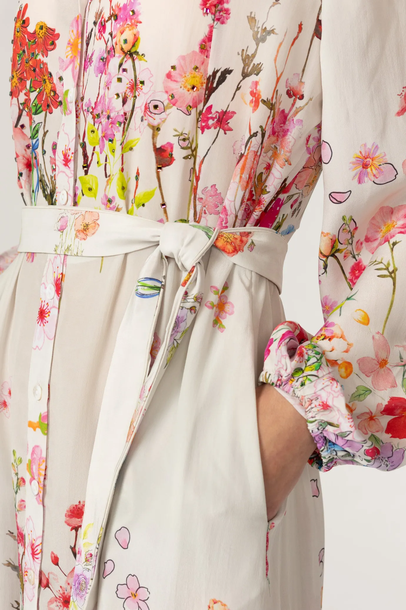 Mahonia Jardin Magnifique Silk Dress