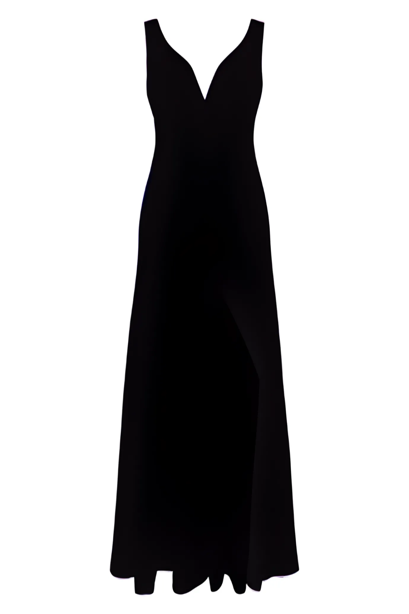 Mar-a-lago Navy Silk Evening Dress