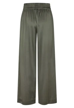 Margo Khaki Hunter Silk Trousers