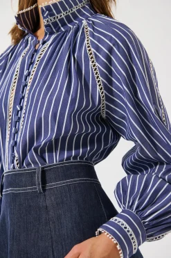 Monia Blouse with Collar