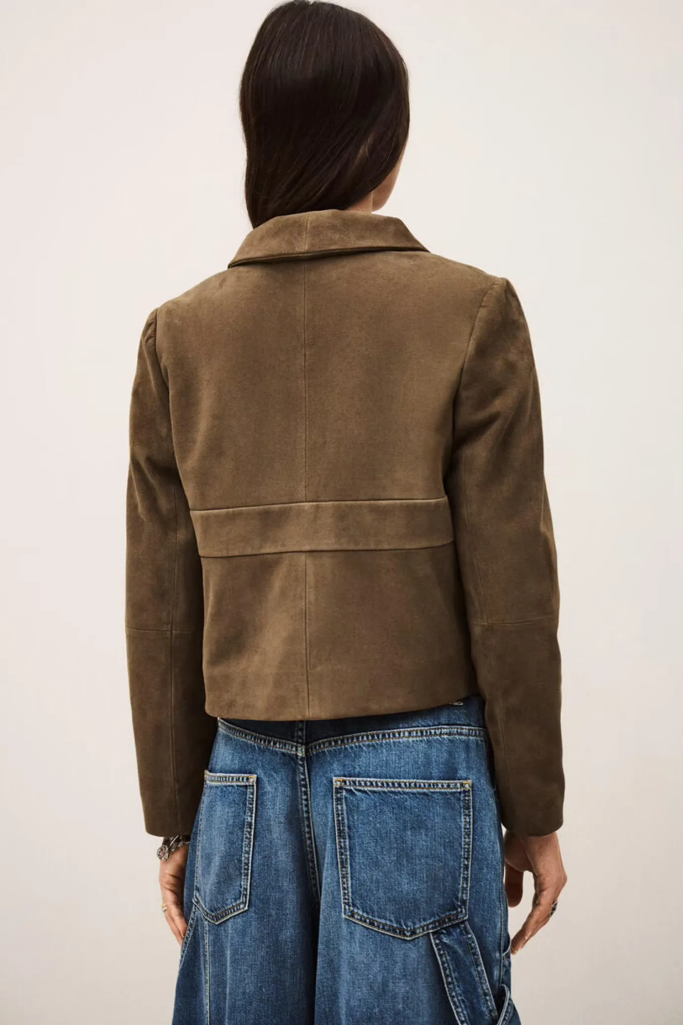 Morfeo Olive Suede Jacket
