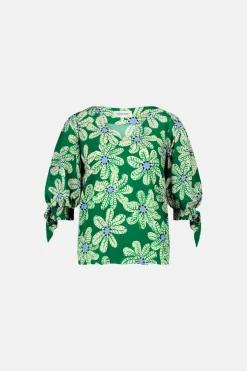 Nacha Green Glow Bali Palms Top