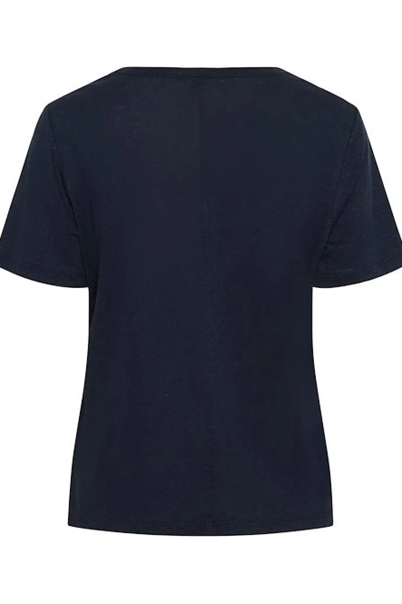 Nacima Navy Linen Mix TShirt
