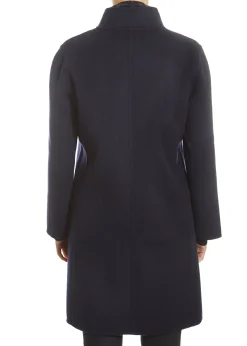 Navy 2 Piece Gilet and Coat with Mink Trim