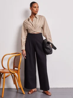 Nellie Black High Waisted Trousers