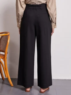 Nellie Black High Waisted Trousers
