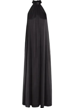 Ninka Black Silk Halterneck Dress