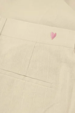 Nura Latte Pleated Trousers