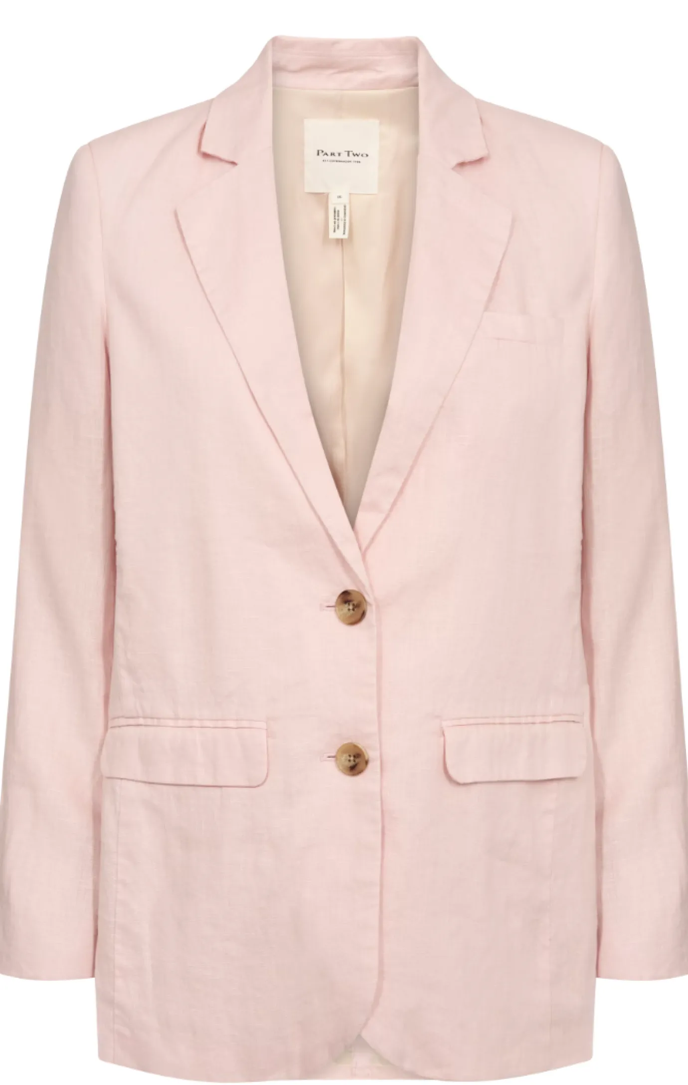 Nyan Pink Linen Blazer