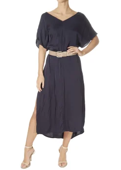 'Olivia' Taupe Belt With Silver Buckle