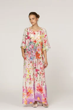 Peony Jardin Magnifique Silk Dress