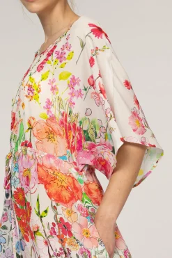 Peony Jardin Magnifique Silk Dress