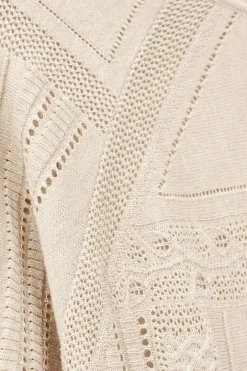 Philo Short Sleeve Beige Pullover