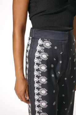 Pia wide leg Sierra print satin pant