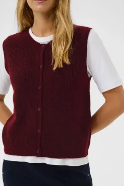 Pimira Tawny Port Knited Waistcoat
