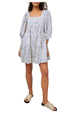 Rails Pippa Watercolour Buds Tiered Dress