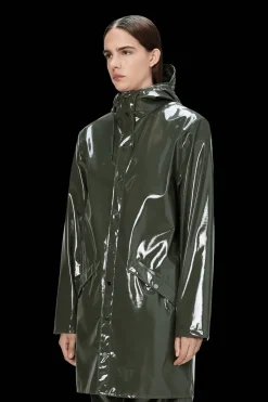 Rains Long Jacket in Swamp