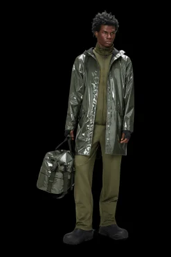 Rains Long Jacket in Swamp