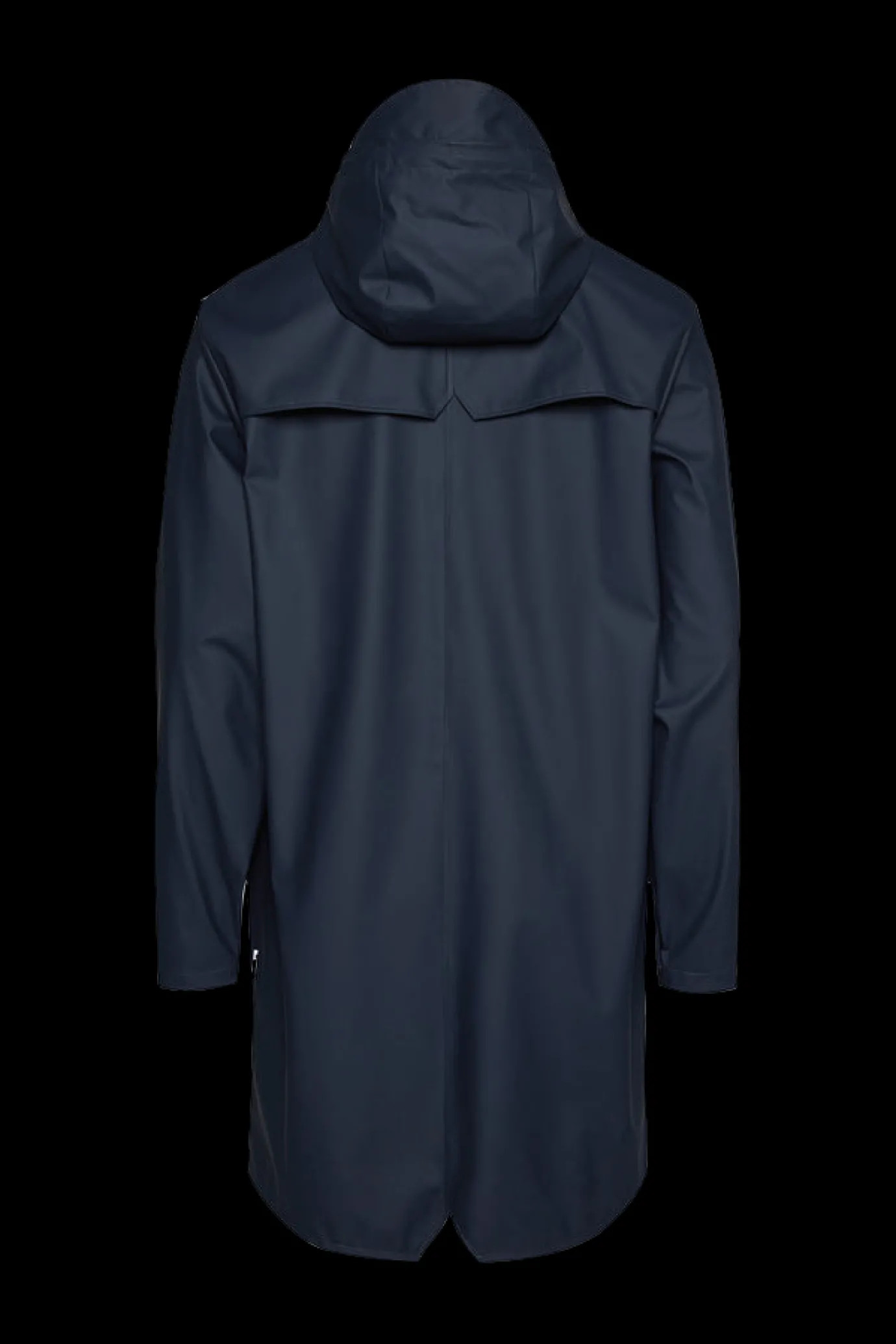 Rains Navy Long Jacket