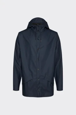 Rains Short Jacket In Navy
