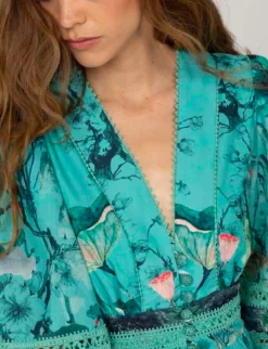 Rapa Floral Bavarian Short Dress