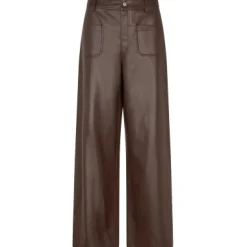 Ringo Brown Faux Leather Pants