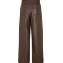 Ringo Brown Faux Leather Pants