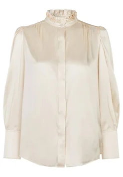 Roberta Antique Blouse with Ruffle