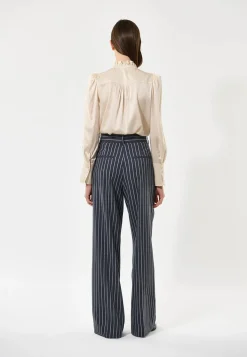 Roberta Antique Blouse with Ruffle