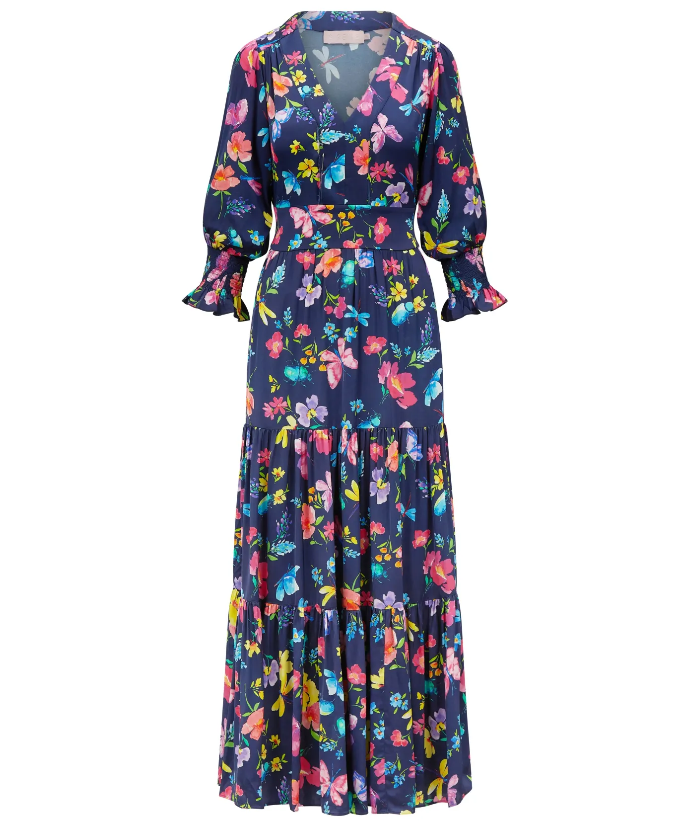 Romy Navy Love Bug Maxi Dress